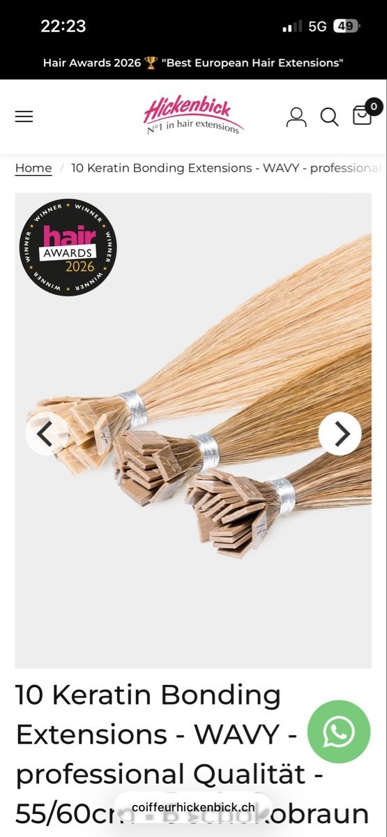Perücken: Keratin Bonding Haar Extensions - WAVY – Neu und originalverpackt aus Lostorf von Venice16 3