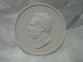 Entwurf Münze Medaille Gips / Giambatista Bodoni 1740-1813