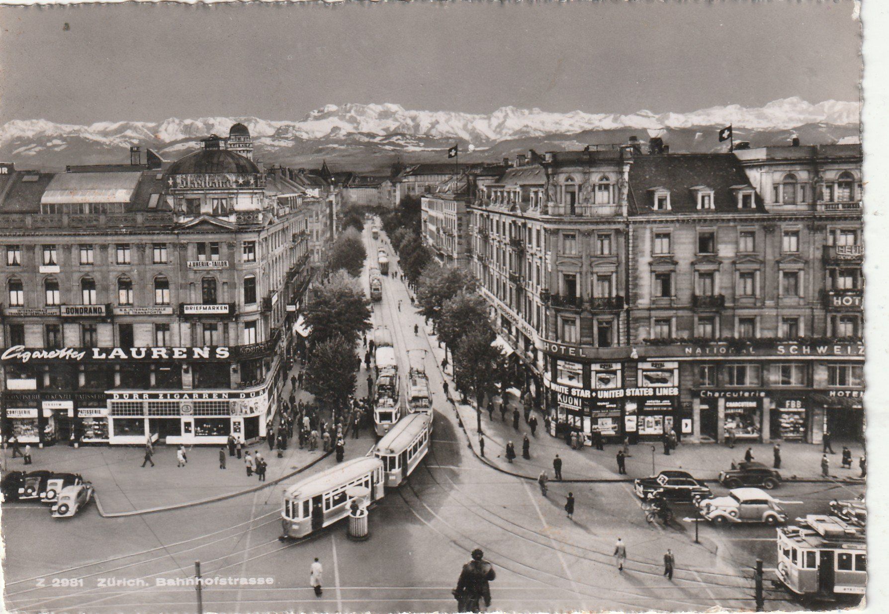Cartoline postali: Zürich um 1950 – Usato da Lumbrein venduto da made02