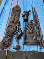 7 Afrikanische Kunstwerke Holz