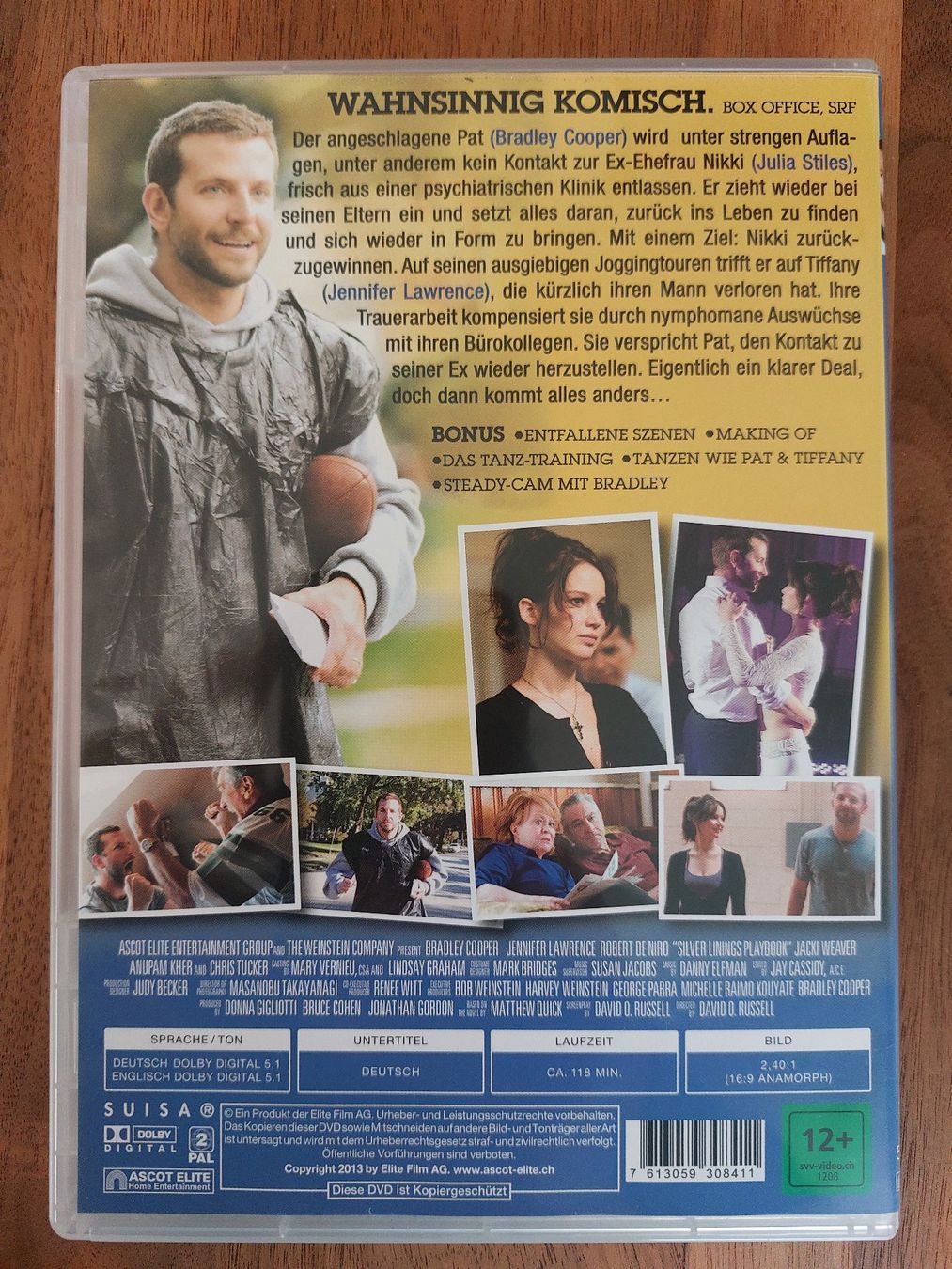 Tutti i DVDs: DVD - Silver Linings Playbook – Usato da Rheinfelden venduto da FilmAuktion 1