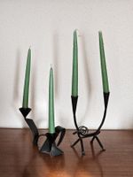 Mid Century / Brutalistischer Kerzenhalter aus Metall 60er