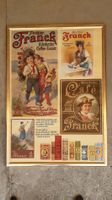Altes Bild Franck Kaffee Chicoree Werbung retro, gerahmt