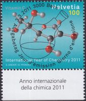 2011, Nr.1386 "Chemie" mit Ersttags-Voll-Stempel +TAB.