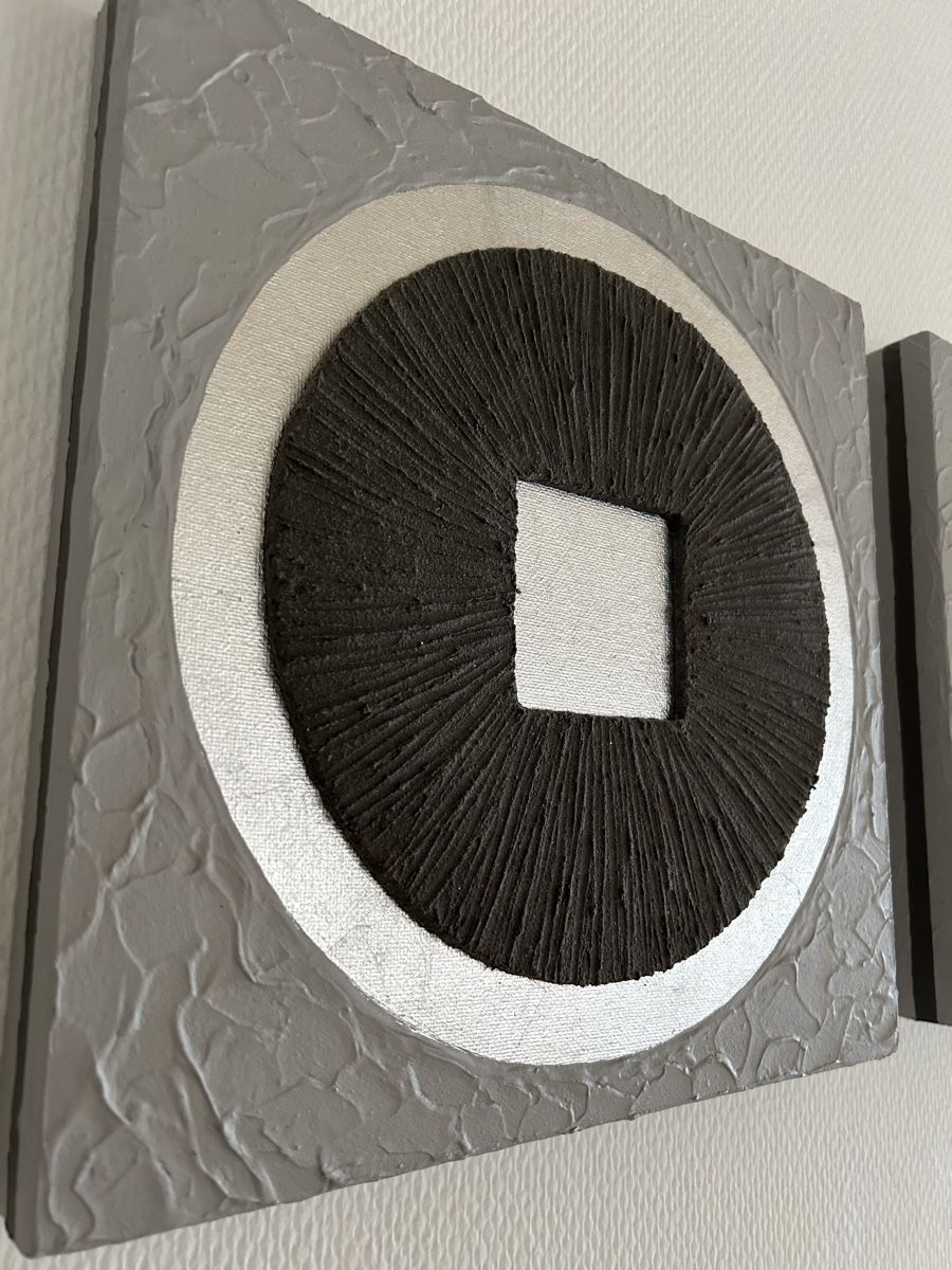 Foto & Immagini: 3er Set Leinwandbild Silber Grau Deko modern – Usato da Gunten venduto da starfish3 6