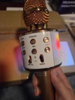 Karaoke Mikrofon mit Lichteffekten, neuwertig, für Sommerpar