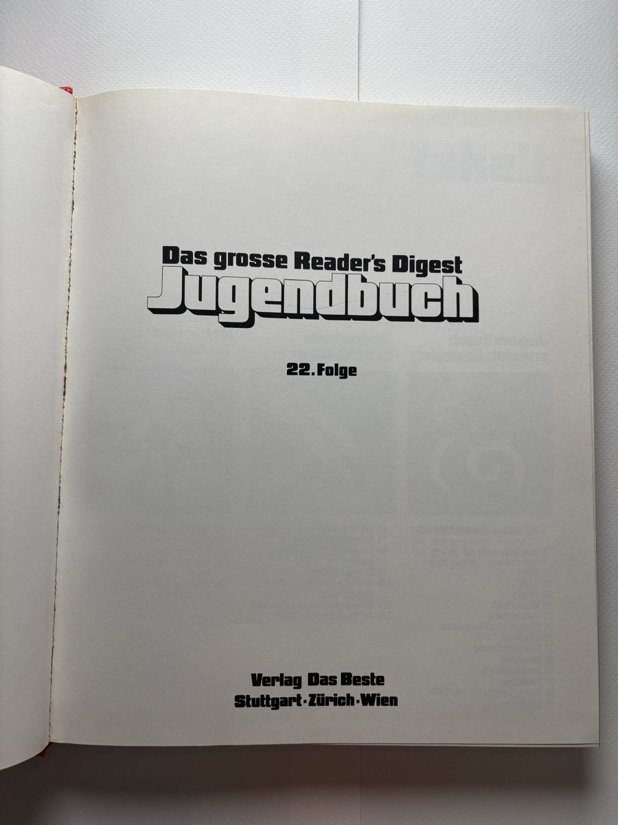 Libri: Das große Reader’s  Digest Jugendbuch - 22. Folge – Nuovo (secondo la descrizione) da Meggen venduto da BookRevivals 4