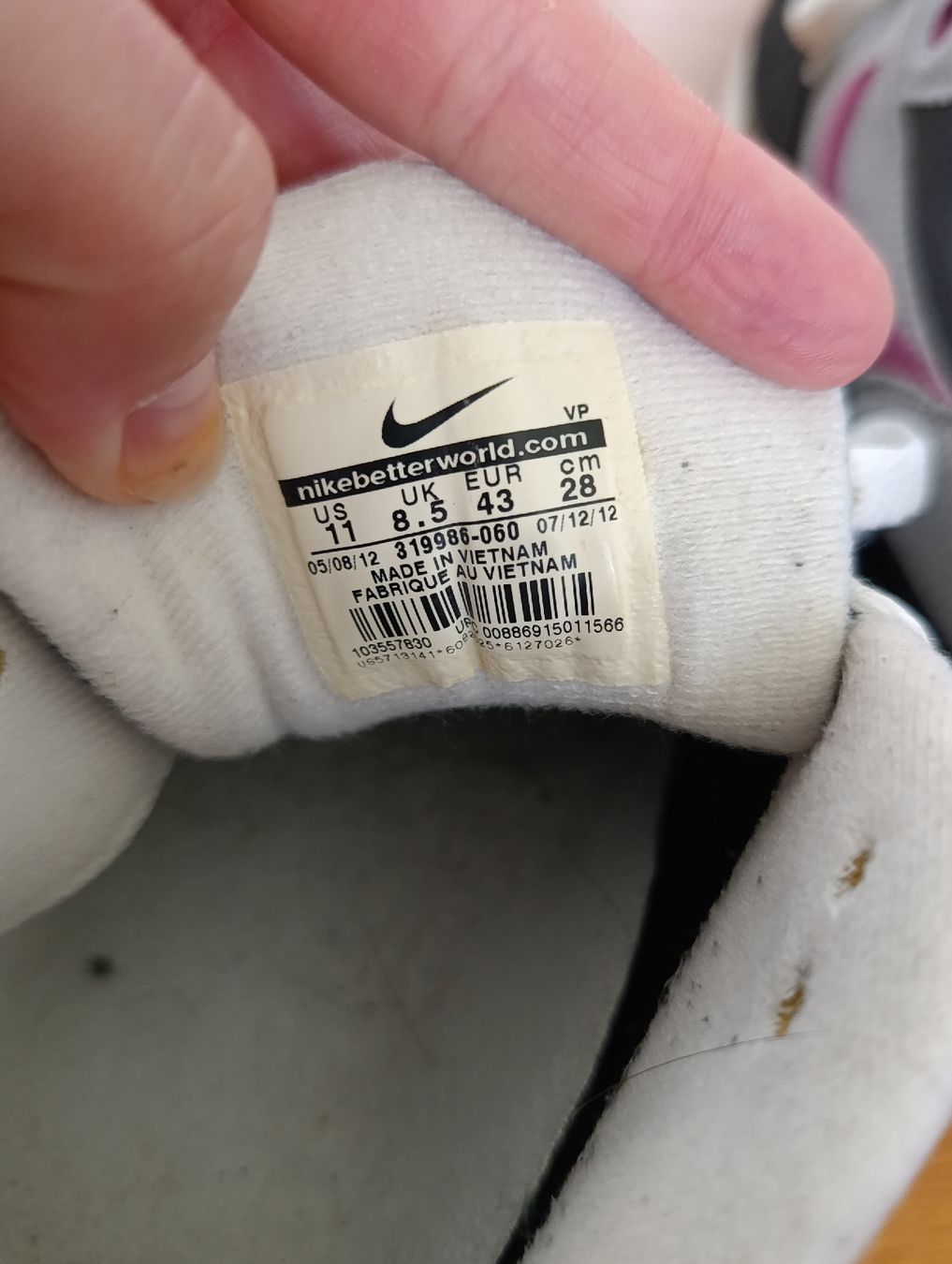 Nike Chaussures hommes: Nike Air Max 1 Gr.43 – D'occasion à Baar par L.isa28 5