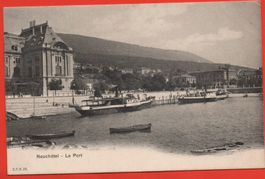 NEUCHÂTEL Le Port - Dampfschiff Jura