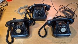 Telefonapparat Set 3 Stk. TF3-39-205 Bakelit Retro Vintage