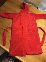 Bademantel Kinder 92/98 rot