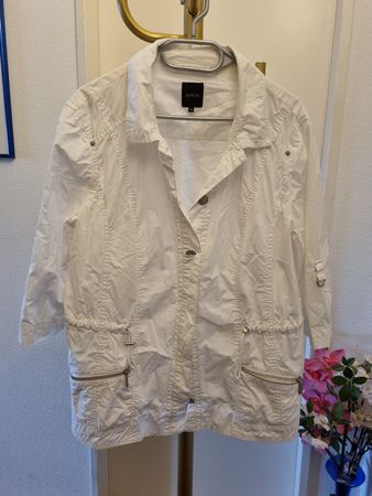 Damen Jacke Bonita weiss Baumwollmix Grösse 46 