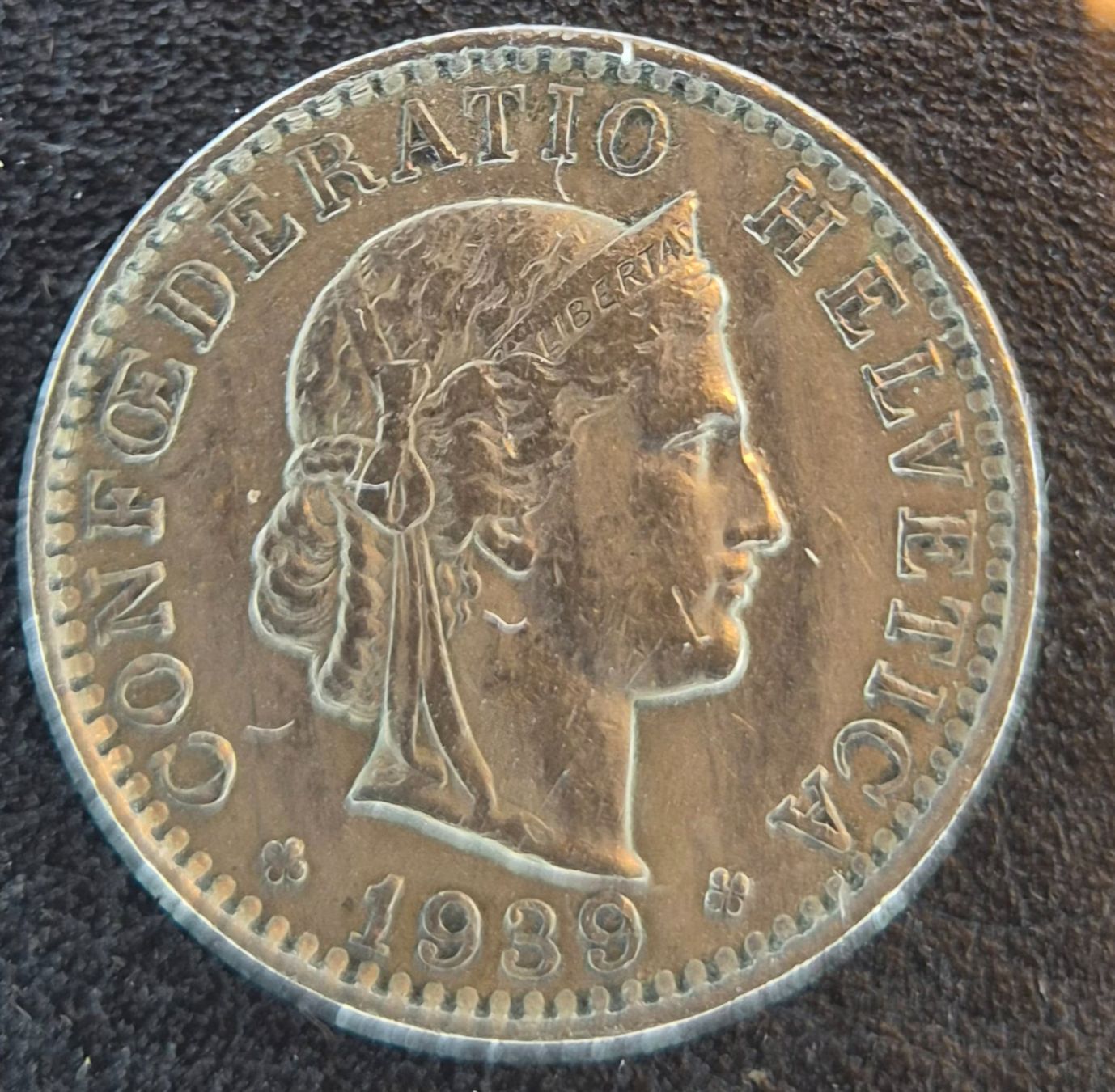 Tutti le monete: 20 Rappen Stück, 1939, wunderschön – Usato da Zürich venduto da max.d