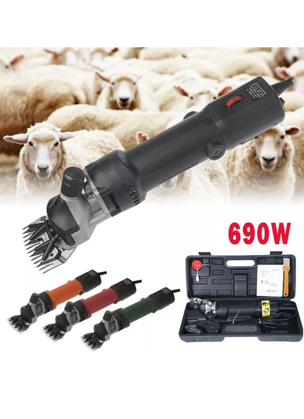 Alle Maschinen: +Profi Schafschere 690W Schermaschine – Neu und originalverpackt aus Amriswil von JaJa-Express