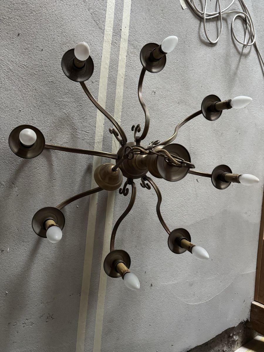 Lampade: Antike Messing-Kronleuchter, verschiedene Grössen – Usato da Rüti ZH venduto da Spreisig 4