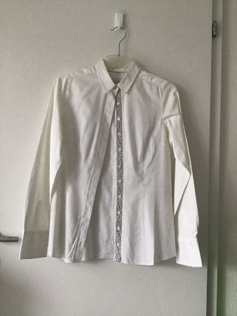 BY MI HAMBURG WEISSE BLUSE GR. 36