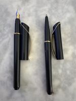 Pierre Cardin Stylo plume et stylo bille noir doré boite