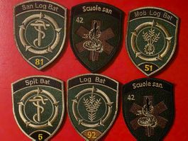 6 Badges Logistik neu mit klett