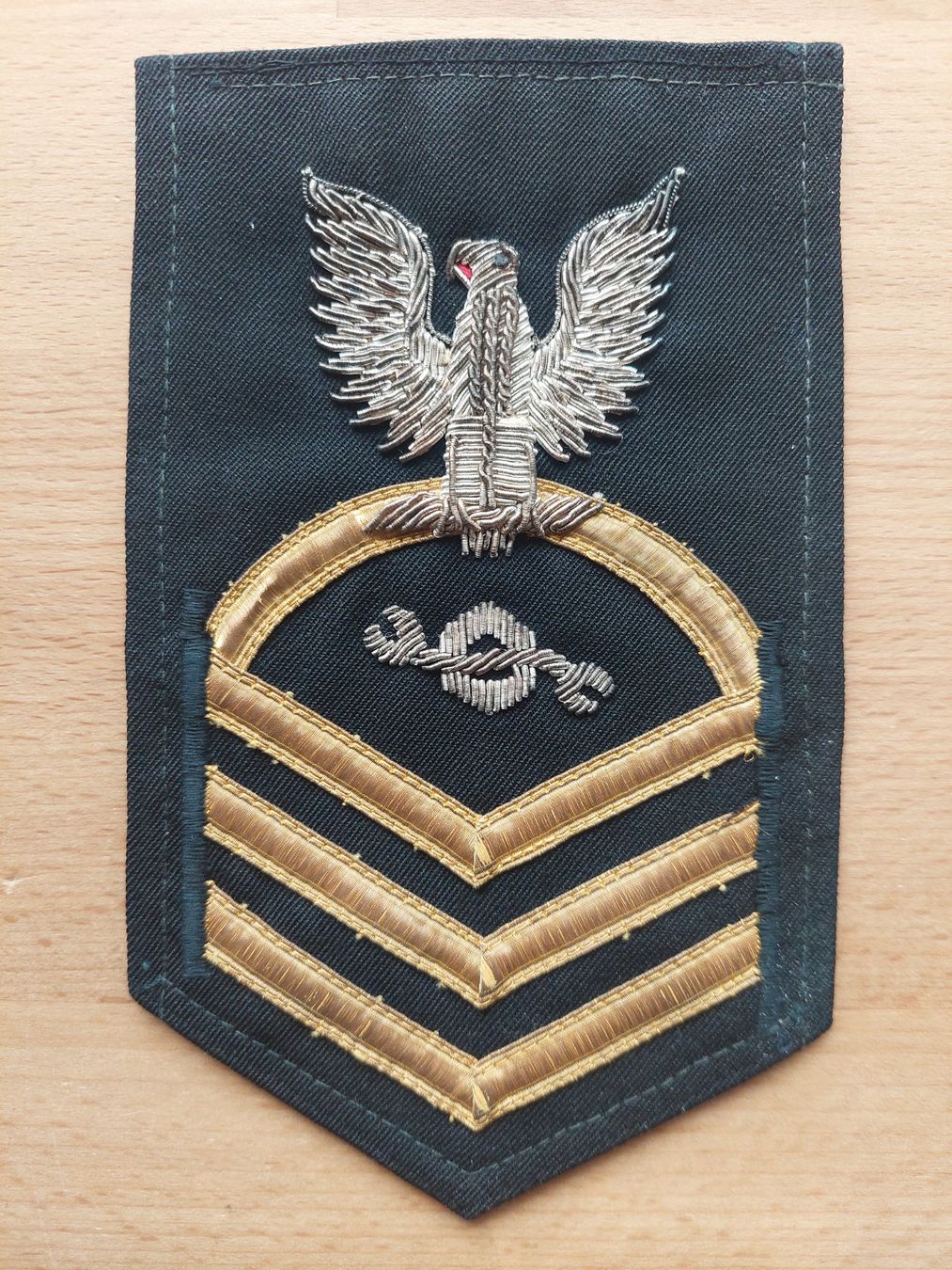 US Army Uniformi: Original Stoffabzeichen U.S. Navy 2. Weltkrieg – Usato da Obfelden venduto da Foto_Bild_Kunst_Buch