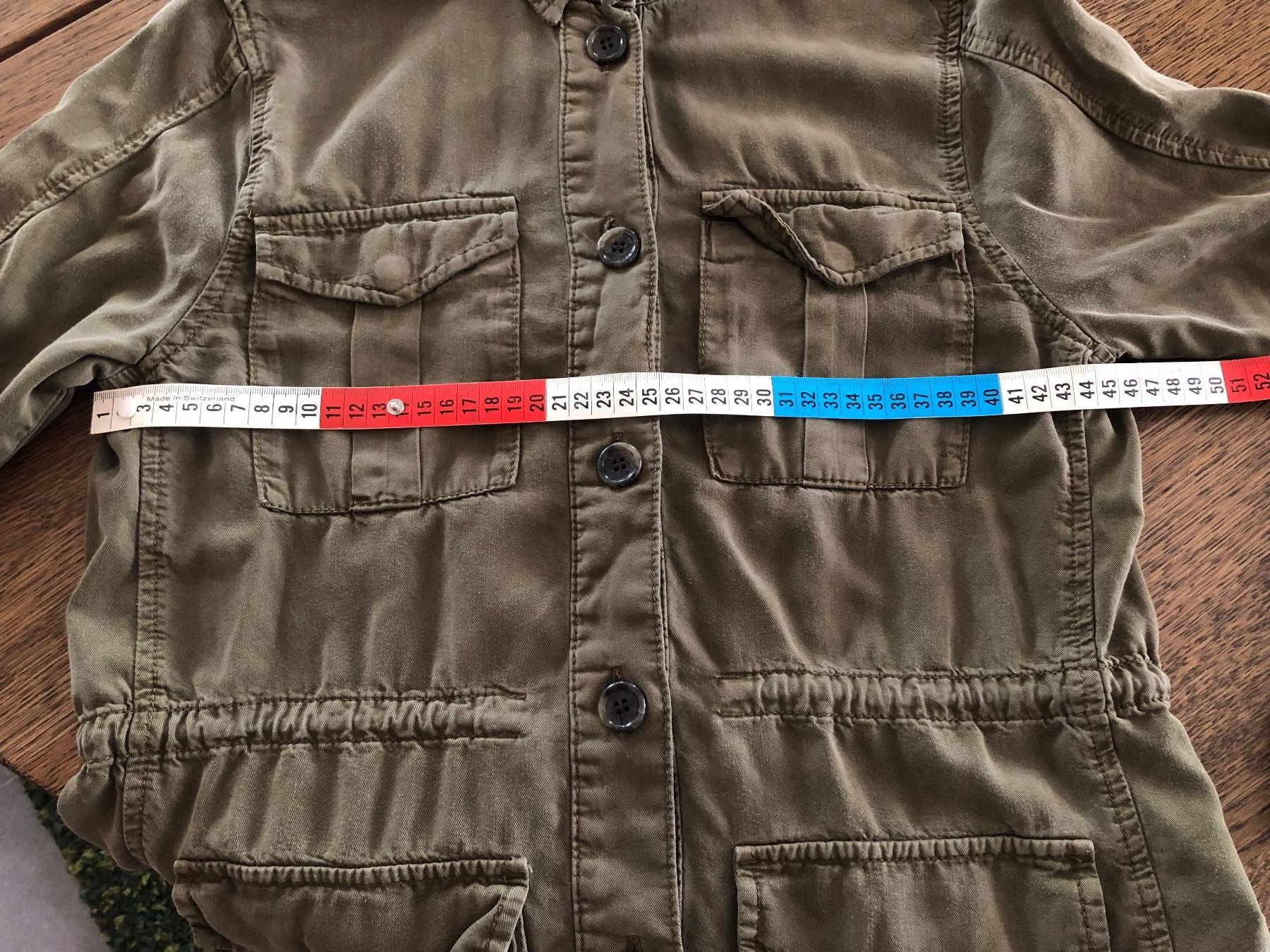 Blusen: TOPSHOP Utility Jacke Hemd khaki olive 36 – Gebraucht aus St-Aubin FR von Tiweety 3