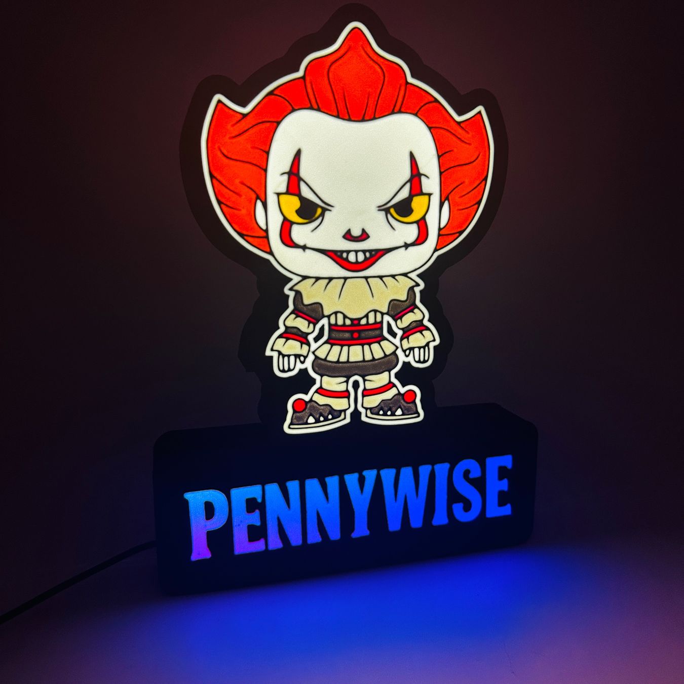 Lampade: Lightbox lampe led PENNYWISE RGB – Nuovo (secondo la descrizione) da Vicques venduto da PAMB3D