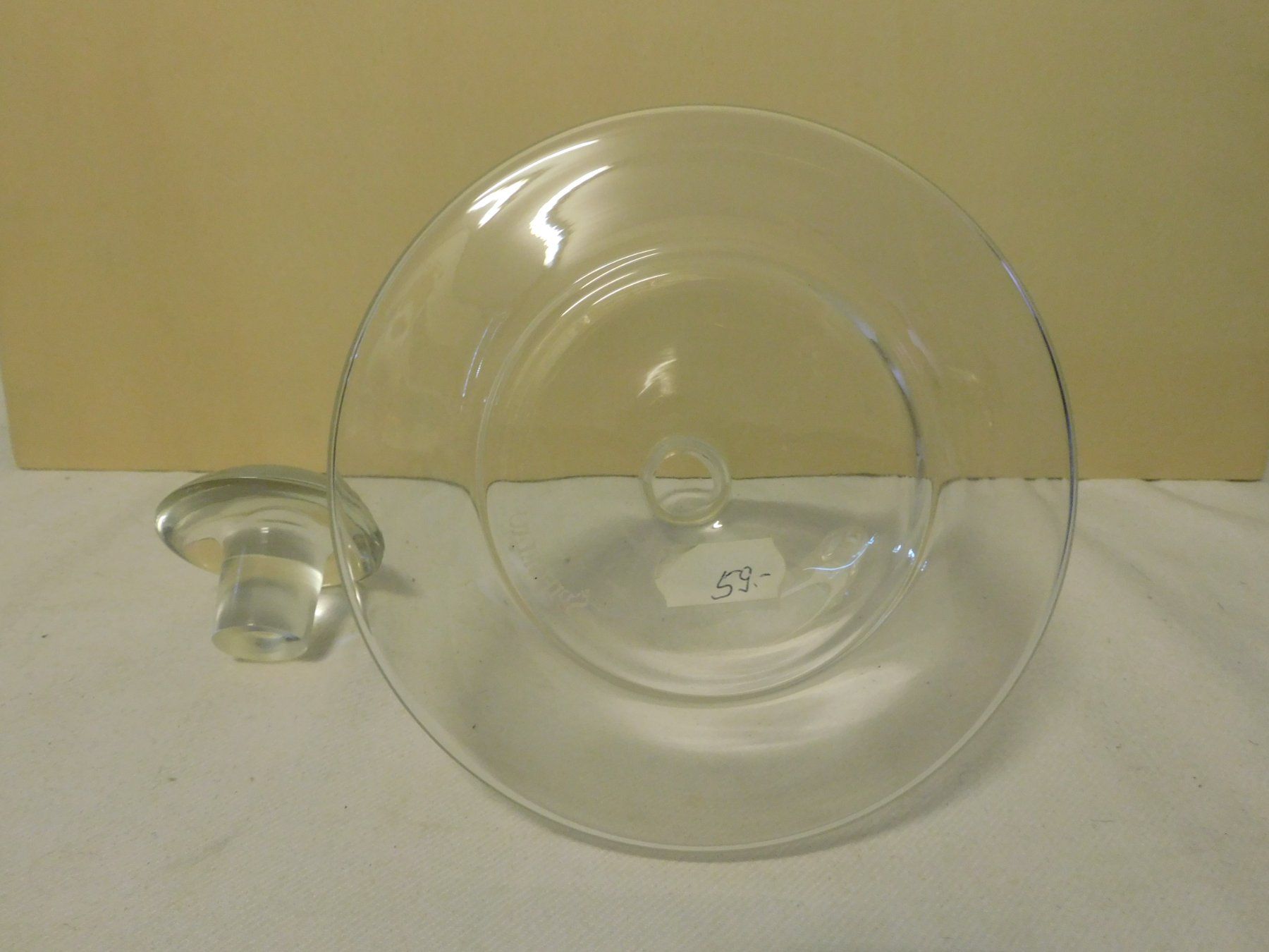Caraffe: Elegante Glaskaraffe mit Stopfen, Vintage – Usato da sursee venduto da trilli-tralli 3