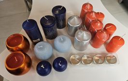 grosses Kerzen - Paket / versch. Farben, Grössen, Düfte ....