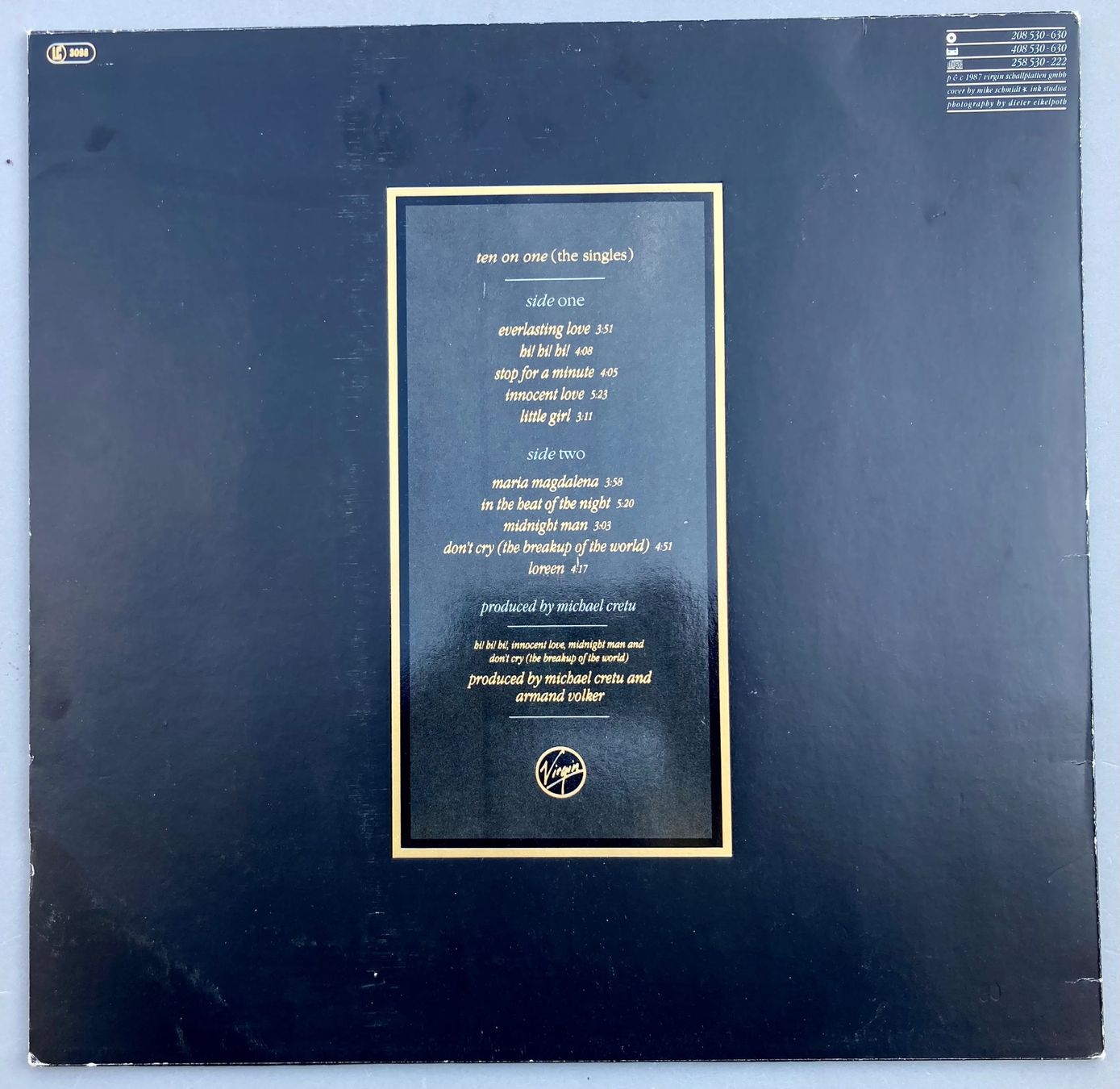 Vinyles: SANDRA - TEN ON ONE (THE SINGLES) – D'occasion à Poliez-Pittet par Newtown-Records 1