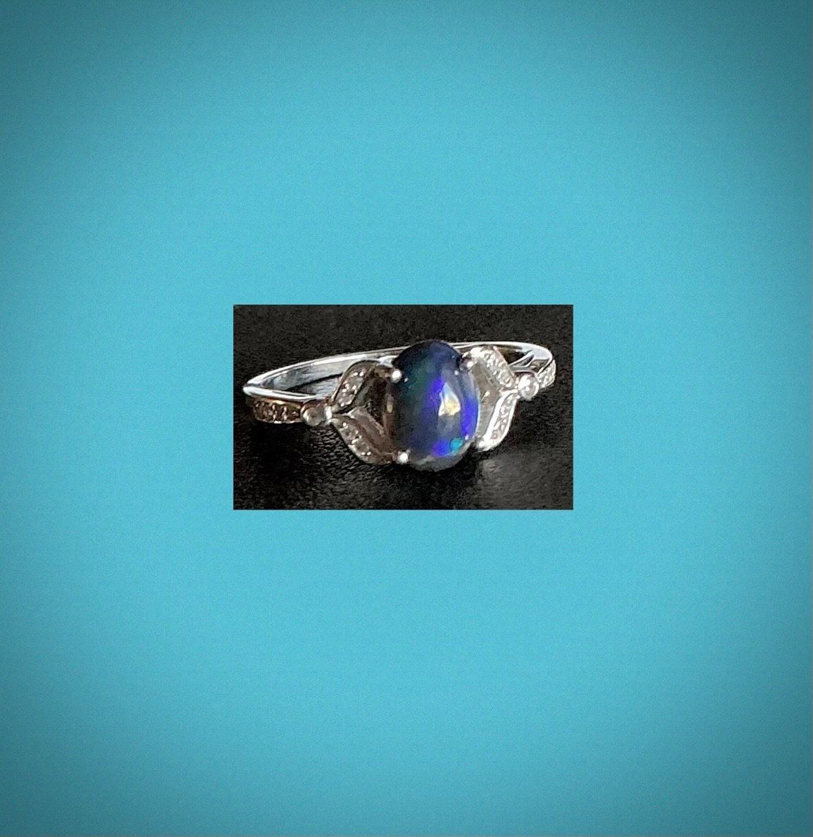 Anelli: SALE Ring 925 SILBER SILBERRING ECHTER REGENBOGEN OPAL – Nuovo e nell'imballaggio originale da Berg TG venduto da magginello