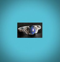 SALE Ring 925 SILBER SILBERRING ECHTER REGENBOGEN OPAL
