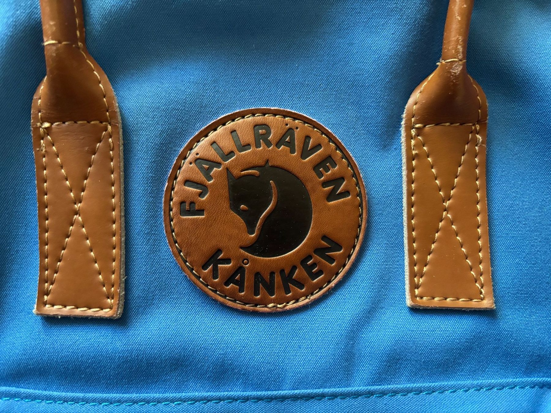 Fjällräven Sacs à dos: Fjällräven Kanken Rucksack blau - Ledergriffe – D'occasion à Bern par kla_5x6s 6