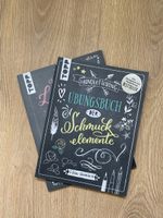 Handlettering Übungsbuch & Schmuckelemente, 2 Bücher