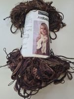 1x Schachenmayr Arabella mit Strickmuster braun meliert