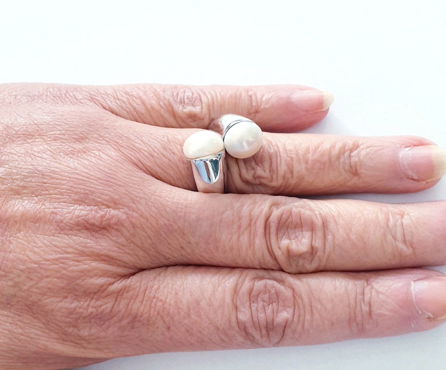 Ringe: Silberring 925 mit Echt Perlen, makellos & elegant - NEU – Neu und originalverpackt aus Uetikon am See von Coralreef 6