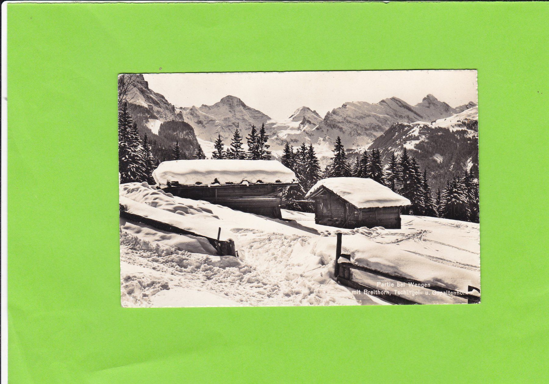 Ansichtskarten: Partie bei Wengen – Gebraucht aus St. Peterzell von neckertal