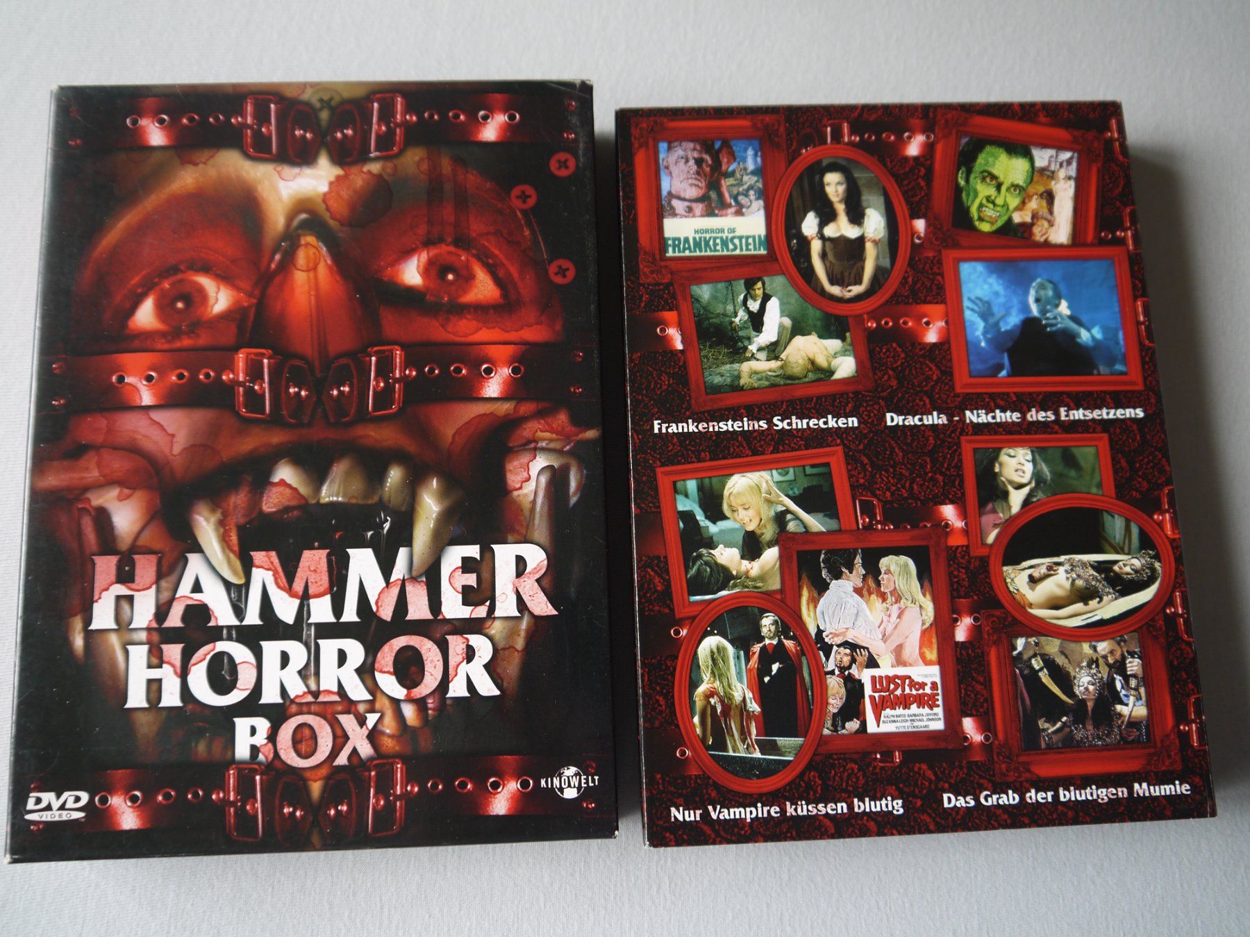 Tutti i DVDs: HAMMER HORROR BOX - 4 FILME – Usato da Hagendorn venduto da Blaf 1