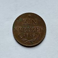 Alte Münze: 1 Kreuzer, Österreich, Jahrgang 1816!