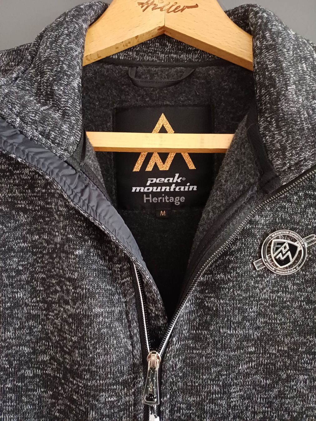 Peak Performance Giacche: Peak Mountain Strickfleece Jacke Grau, Gr. M, Neu! – Nuovo (secondo la descrizione) da Eschenbach SG venduto da som_np95 1