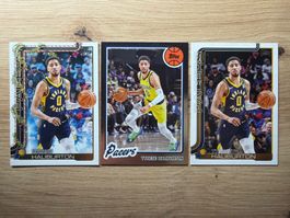 NBA Tyrese Haliburton Lot 3 Cards Topps Flagship 2025 🔥