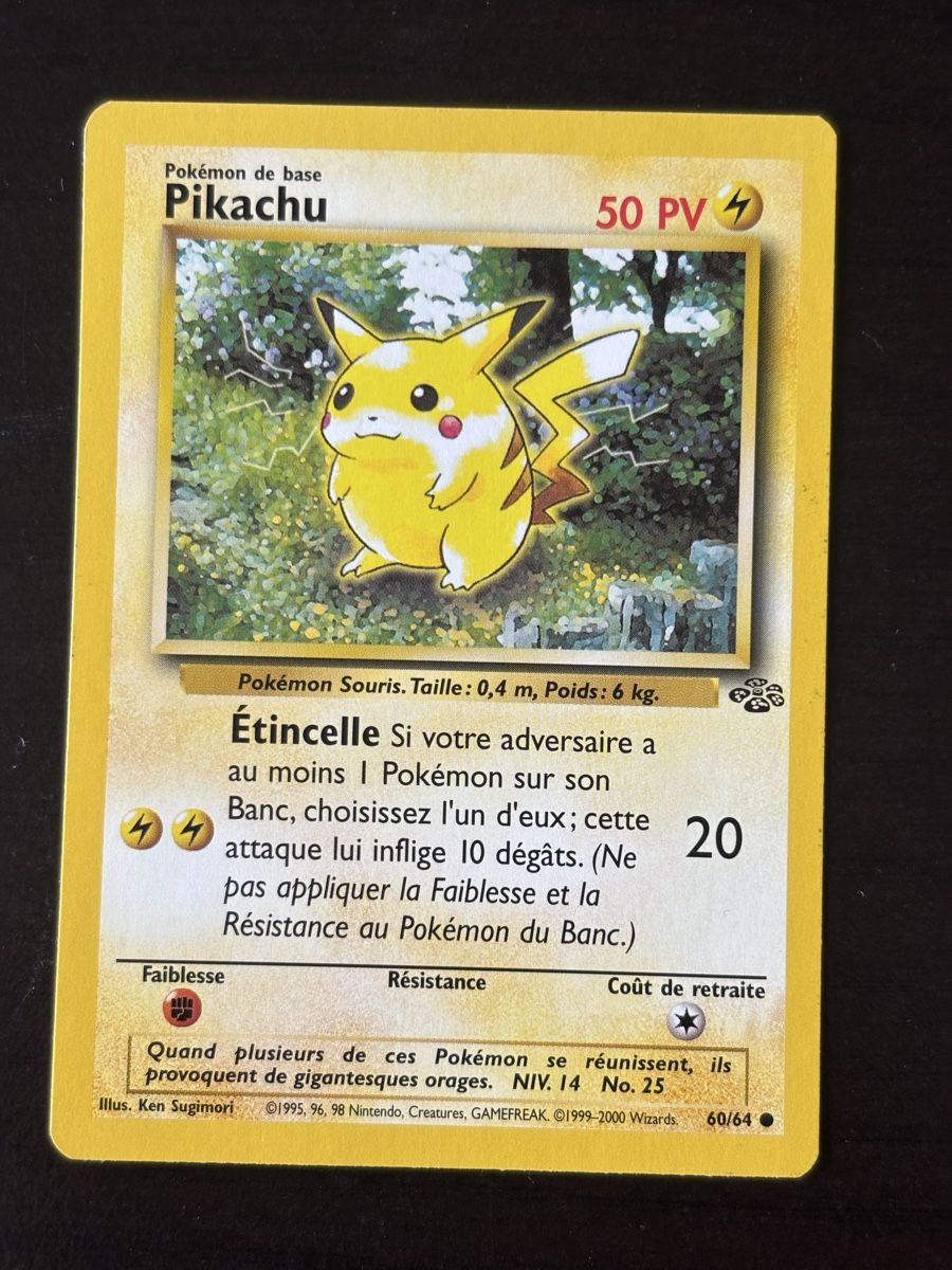 Pokémon Carte collezionabili: Carte Pokémon pikachu ANCIENNE  – Usato da lausanne venduto da helderj
