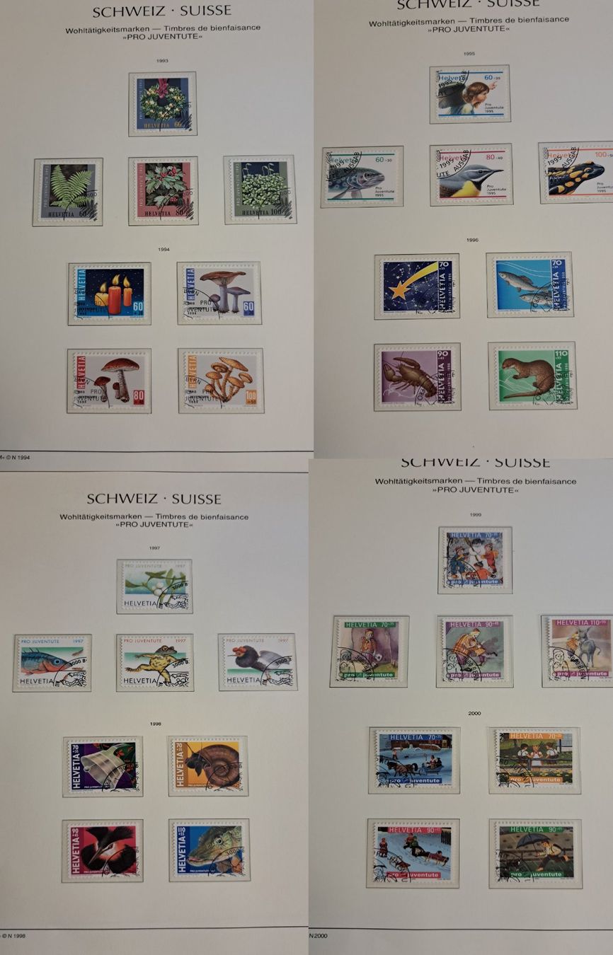 Alle Briefmarken: Pro Juventute Briefmarken 1913-2000, 34 Seiten – Gebraucht aus Münchwilen AG von Nesar 5