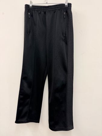 Needles Japan Track Pants - Black - Side Stripe - S
