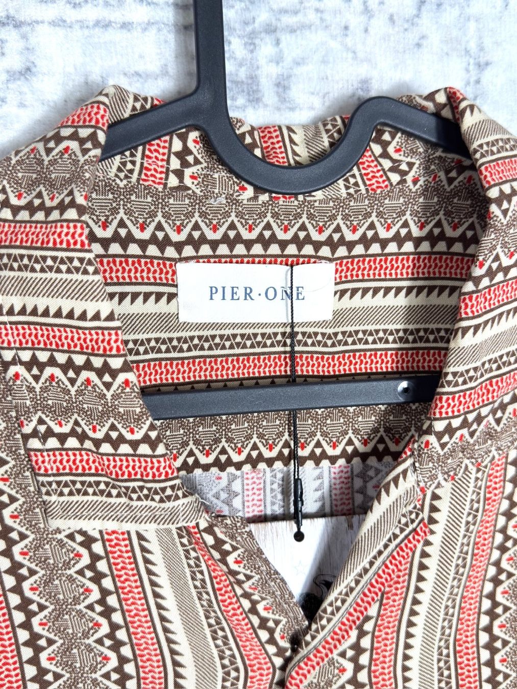 Camicie: PIER ONE "PATTERN" SHORT SLEEVES SHIRT Sz: M – Usato da Cortaillod venduto da Stay_Alive_vintage 3