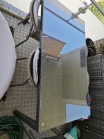 Glastisch Rattan