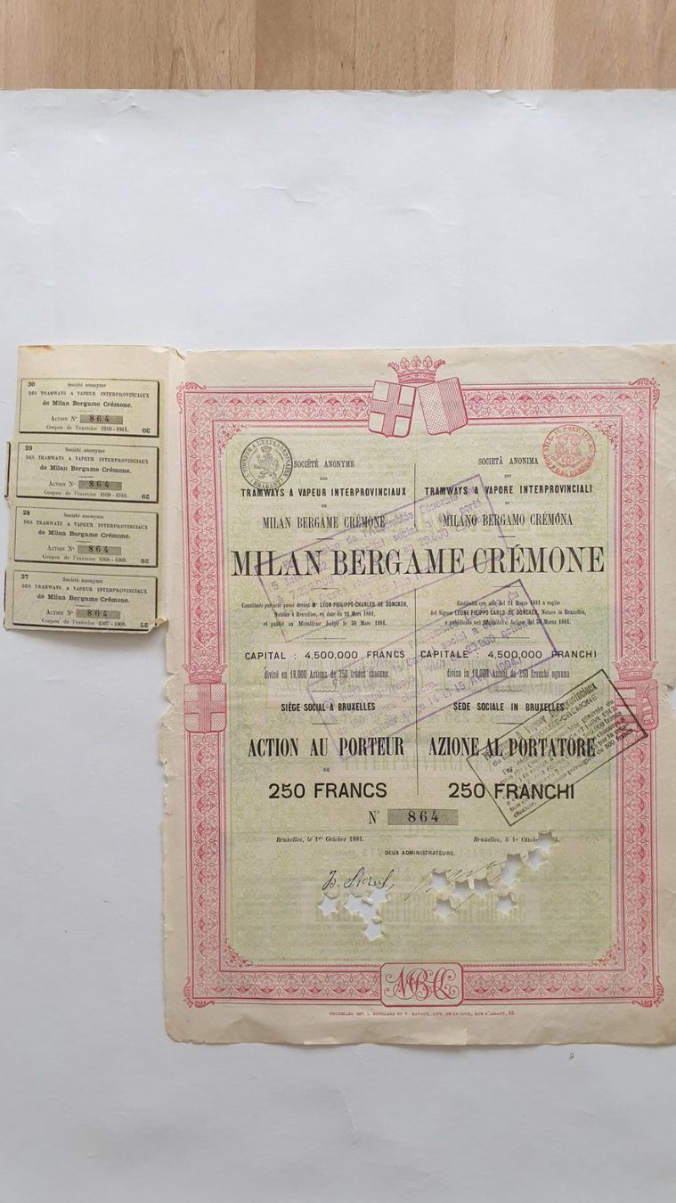 Documenti: Wertpapiere Italien. – Usato da Goldach venduto da armando_r 2