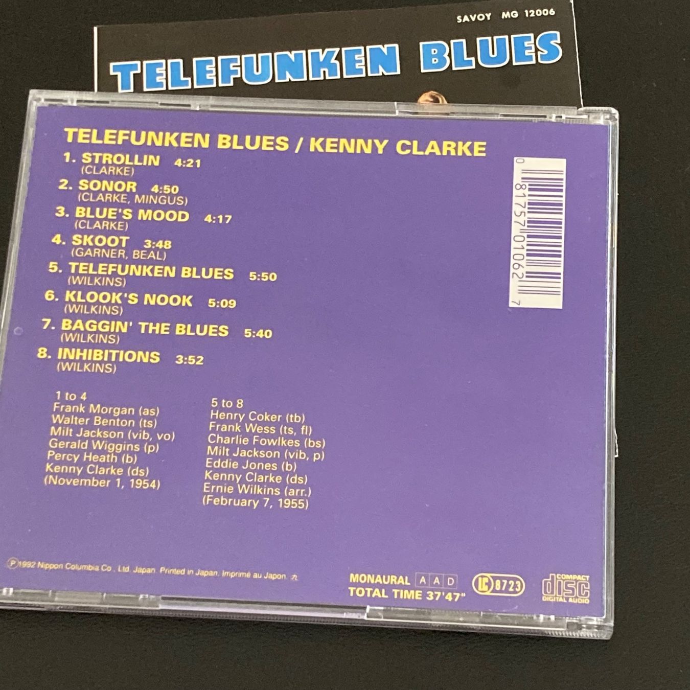 CD: Kenny Clarke - Telefunken Blues – Usato da Bern venduto da Ntsamina 1