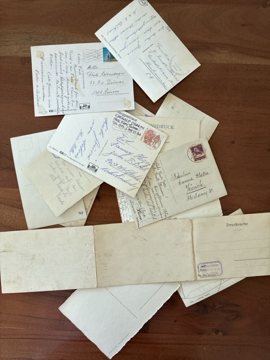 Cartoline postali: 52 Ansichtskarten Schweiz diverse vom Kanton Appenzell  – Usato da Oftringen venduto da Cla.vD.74 3
