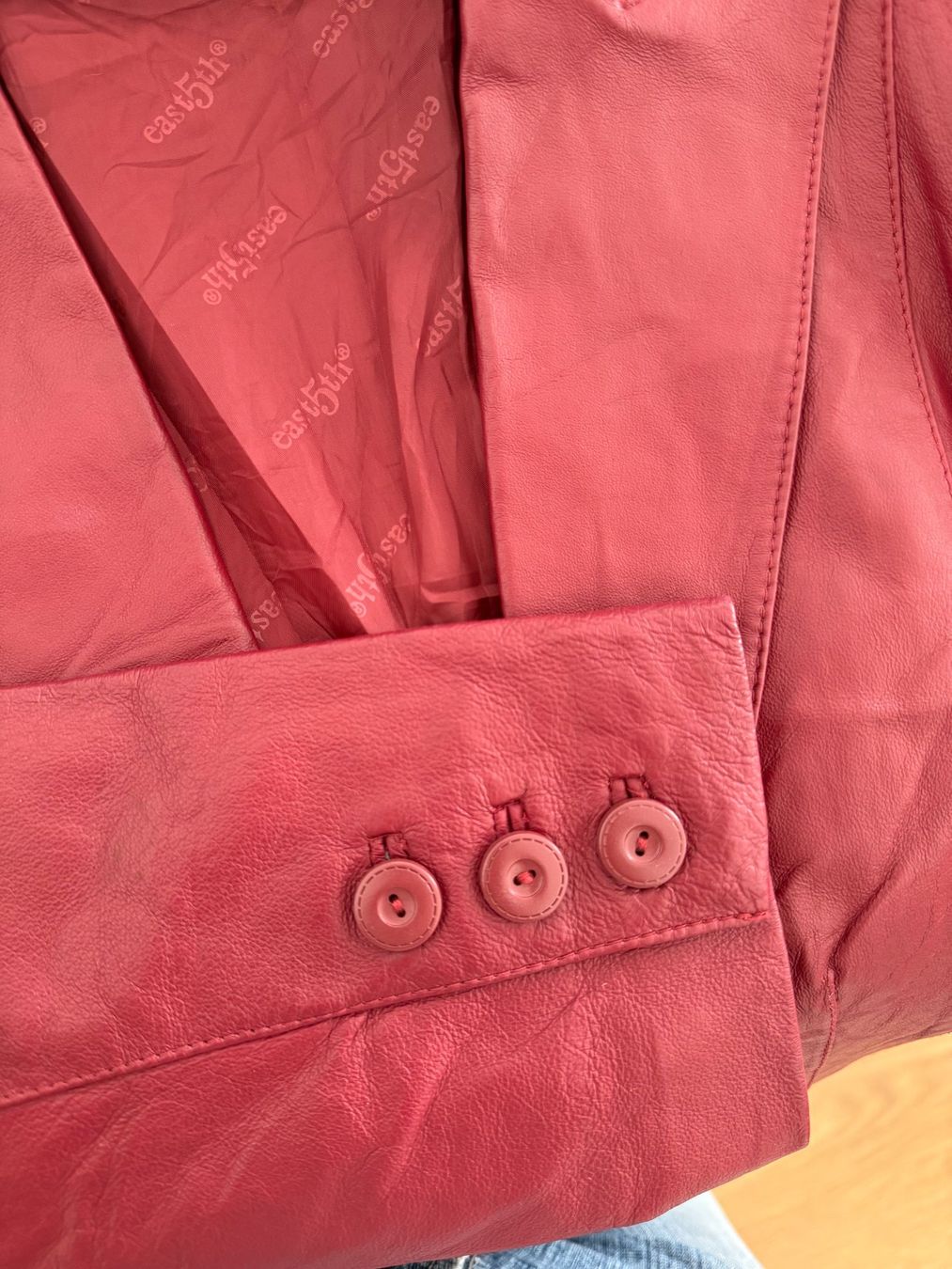 Jacken: Red wine leather blazer – Gebraucht aus St. Gallen von trxcy 7
