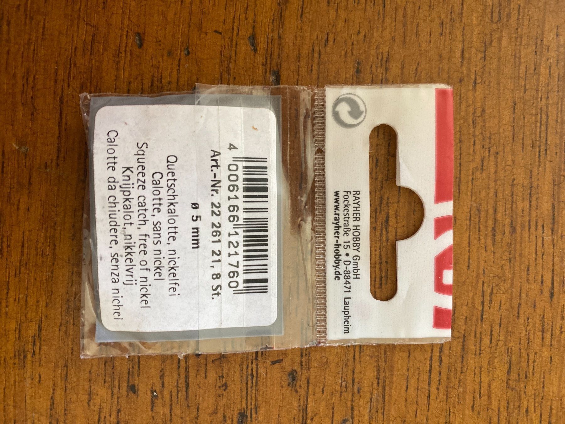 Kit bricolage: Quetschkalotte calotte 2226121 – Nuovo e nell'imballaggio originale da Lajoux JU venduto da Briard0 2
