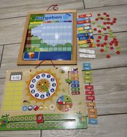 Lernkalender und Aufgabenplaner aus Holz guter Zustand